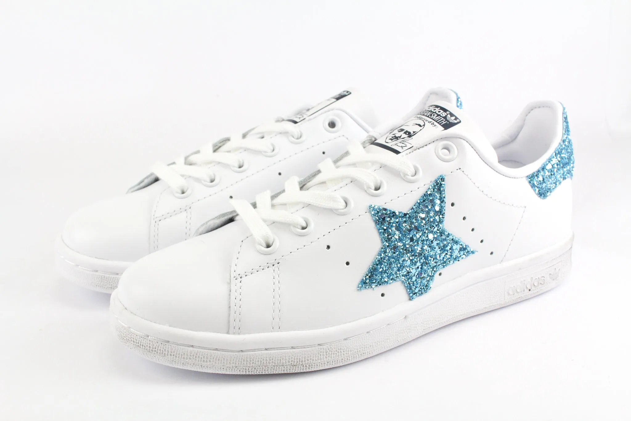 Adidas Stan Smith Stella Glitter Azzurro