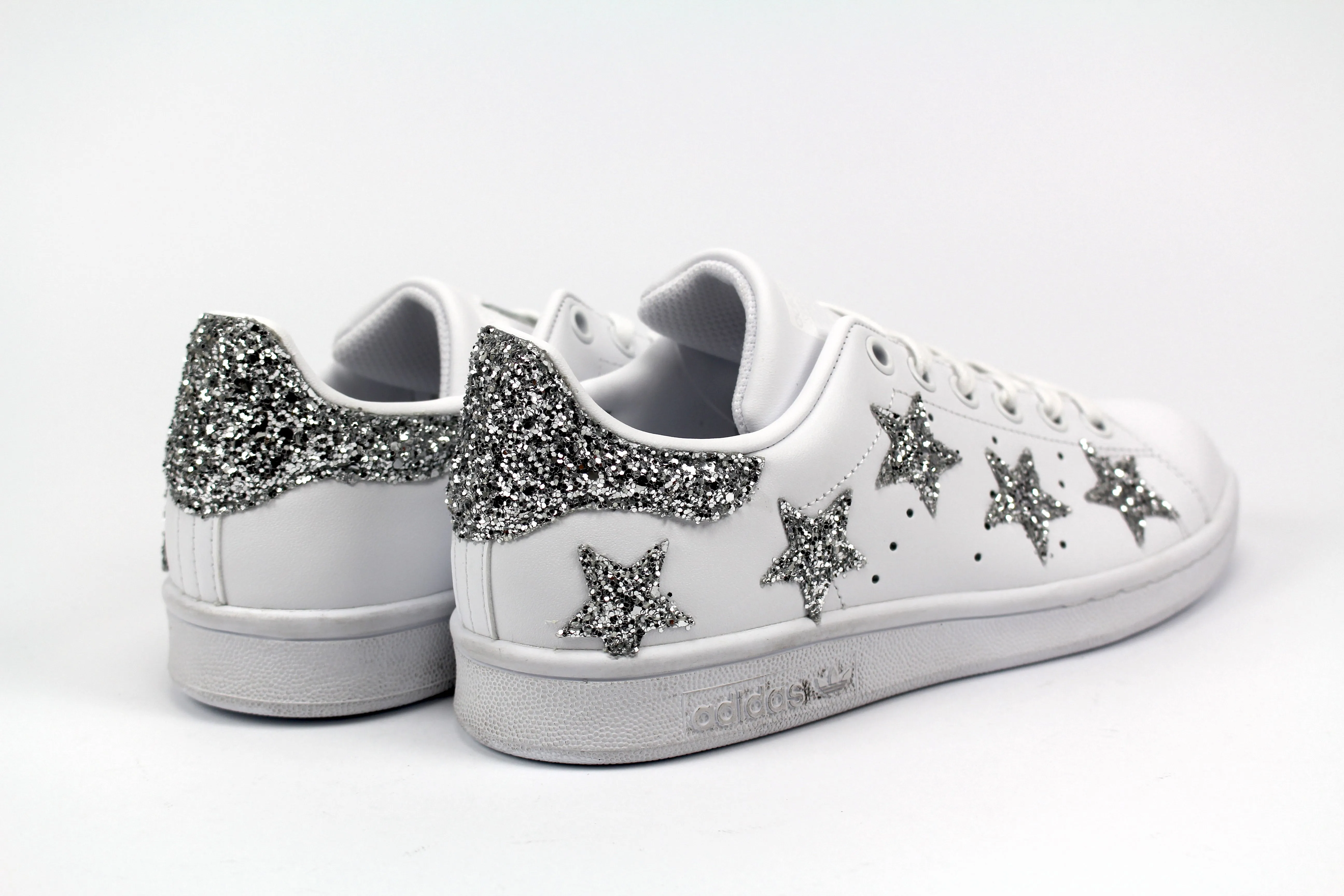 Adidas Stan Smith Stelle Glitter Argento