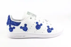 Adidas Stan Smith Topolini Bluette Glitter