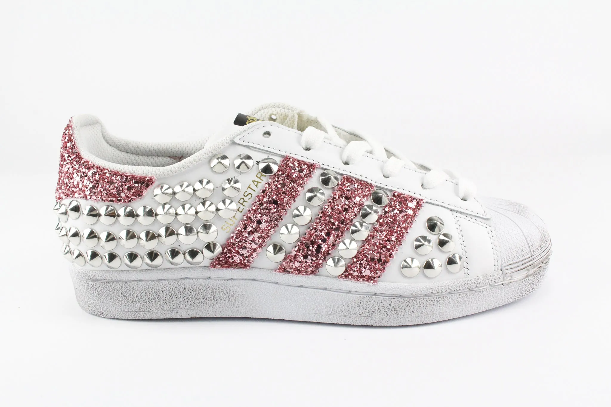 Adidas Superstar Total Borchie & Pink Glitter