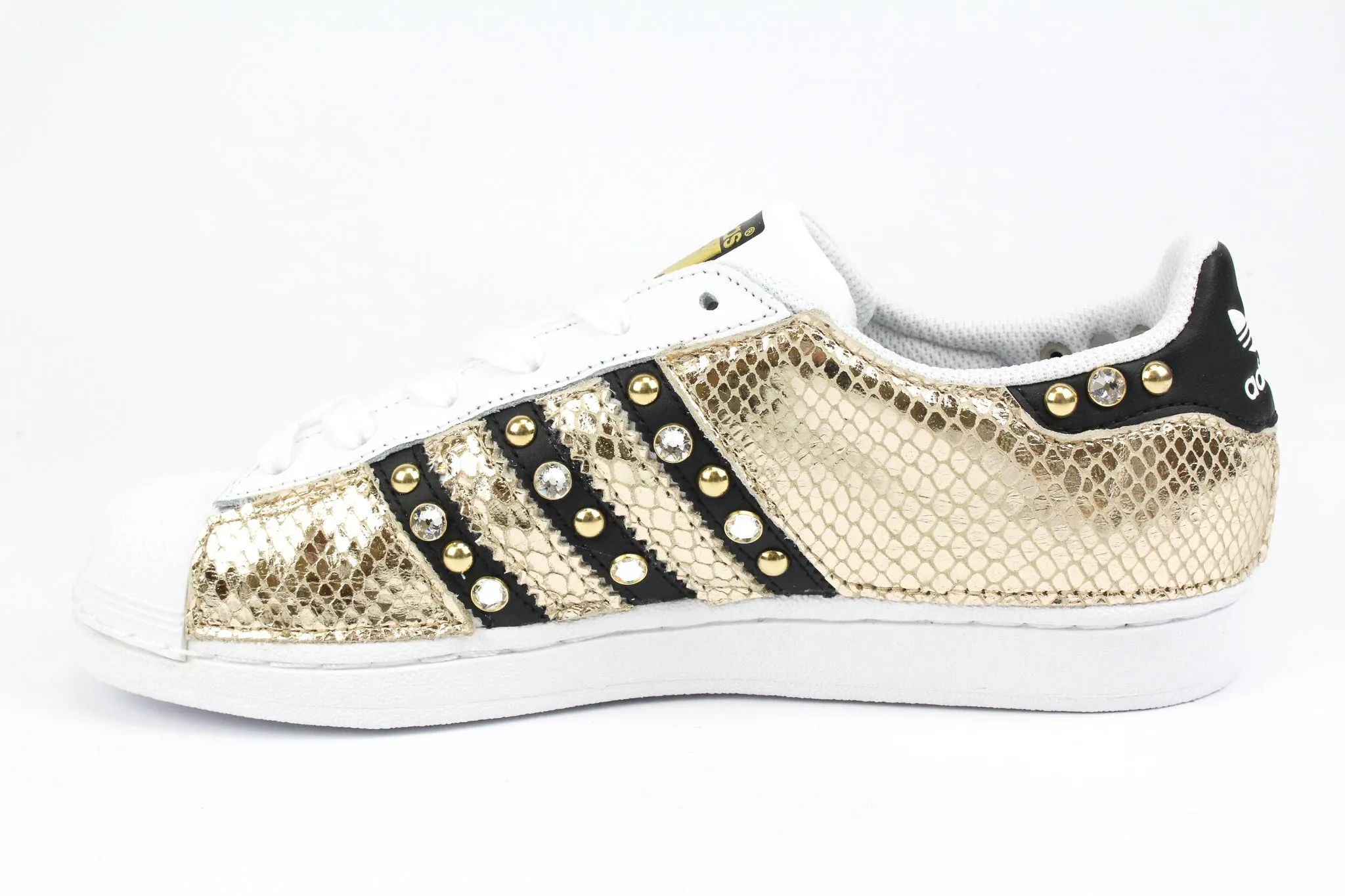 Adidas Superstar Total Pitone Gold & Strass