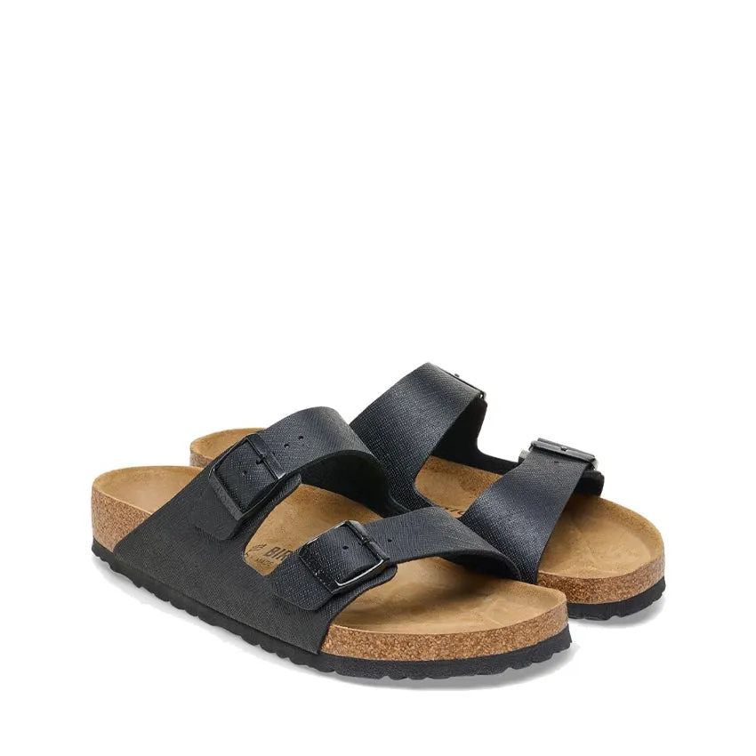 BIRKENSTOCK SANDALO ARIZONA SAFFIANO 1026425 NERO