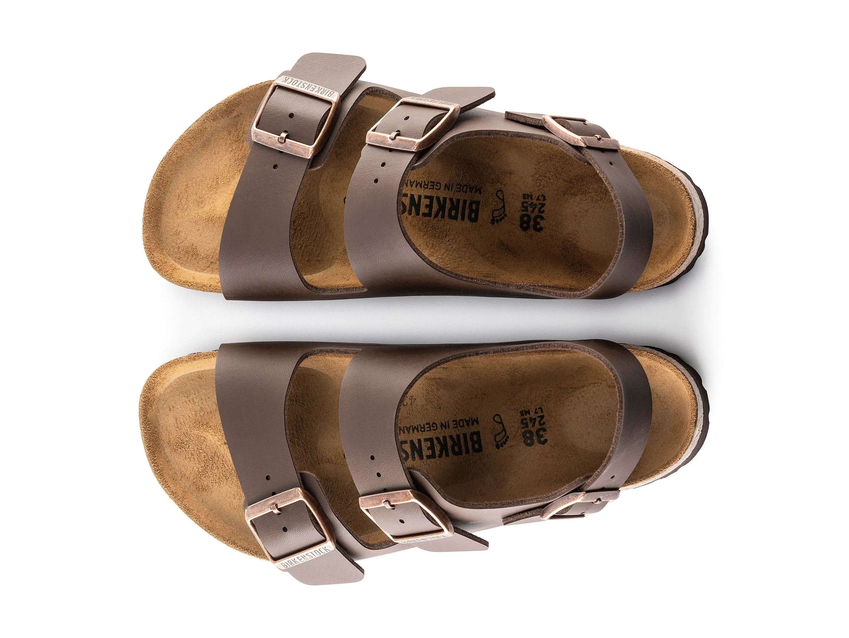 Birkenstock Uomo Milano Sandali Birko-Flor con 2 Fibbie