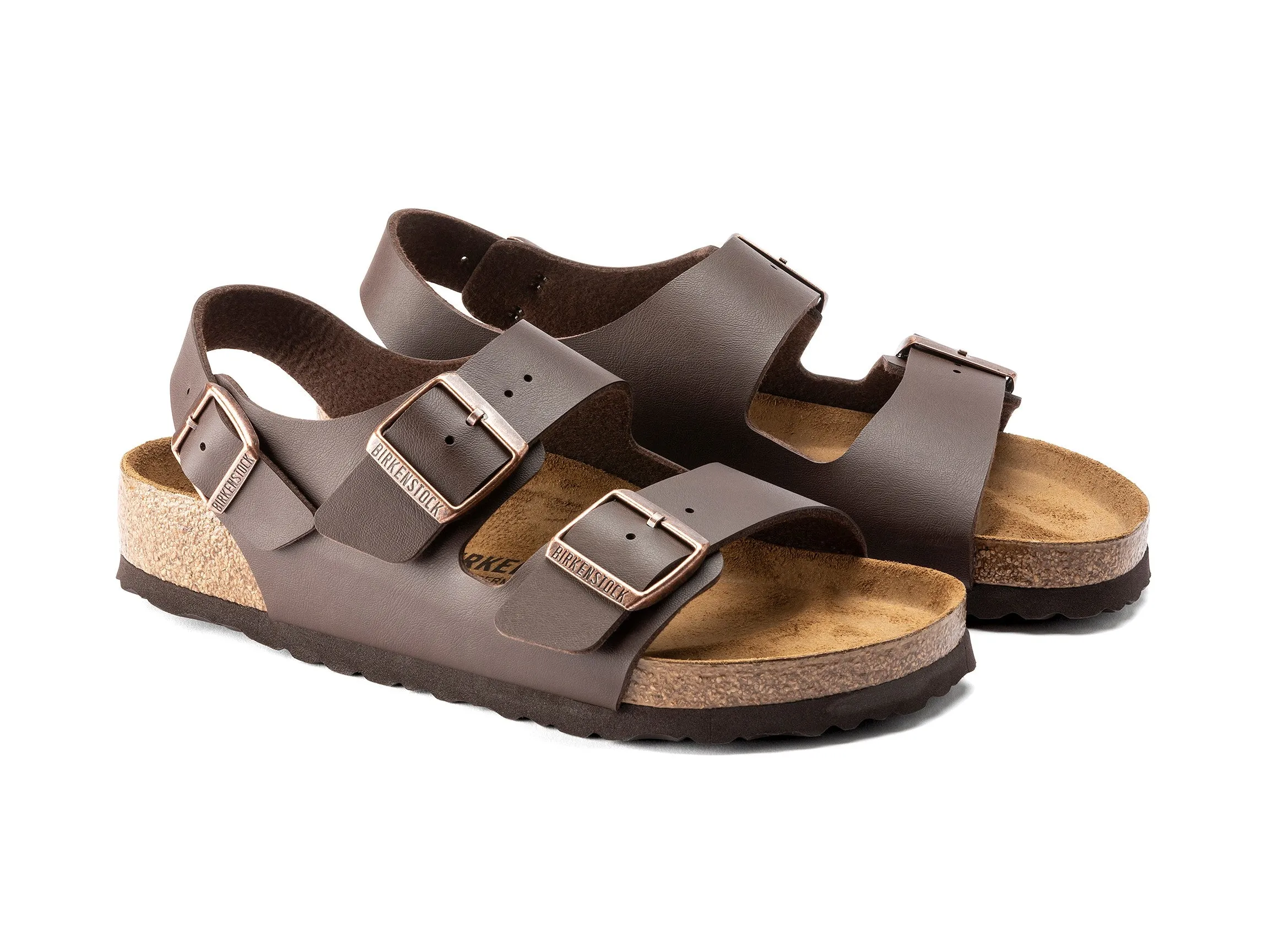 Birkenstock Uomo Milano Sandali Birko-Flor con 2 Fibbie