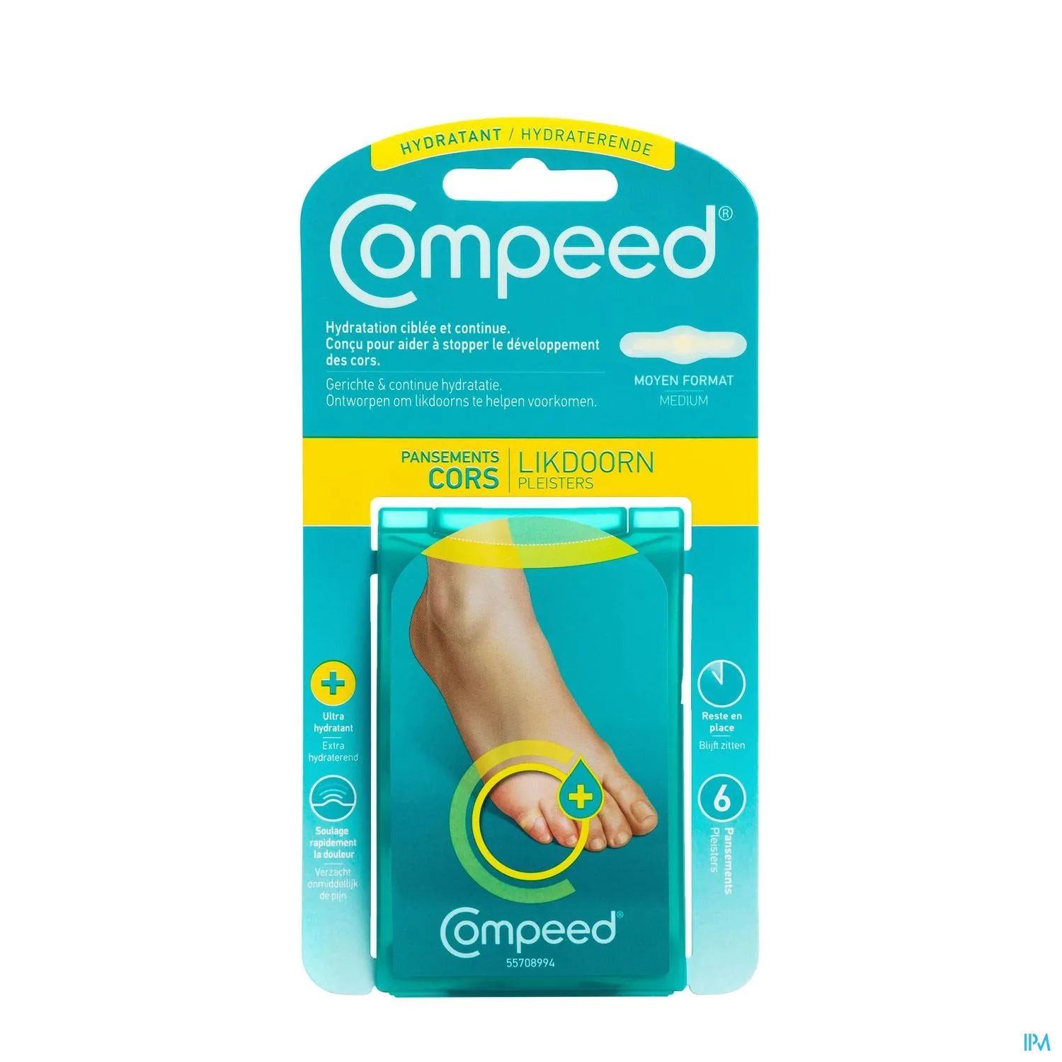 Compeed Likdoornpleister Hydraterend - Pijnverlichting & Bescherming (6 stuks)