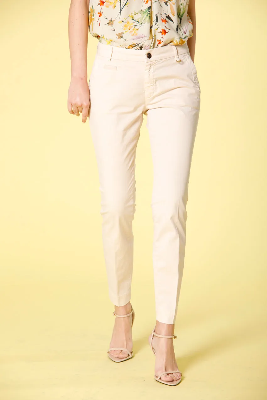 Jaqueline Archivio pantalone chino donna in gabardine curvy