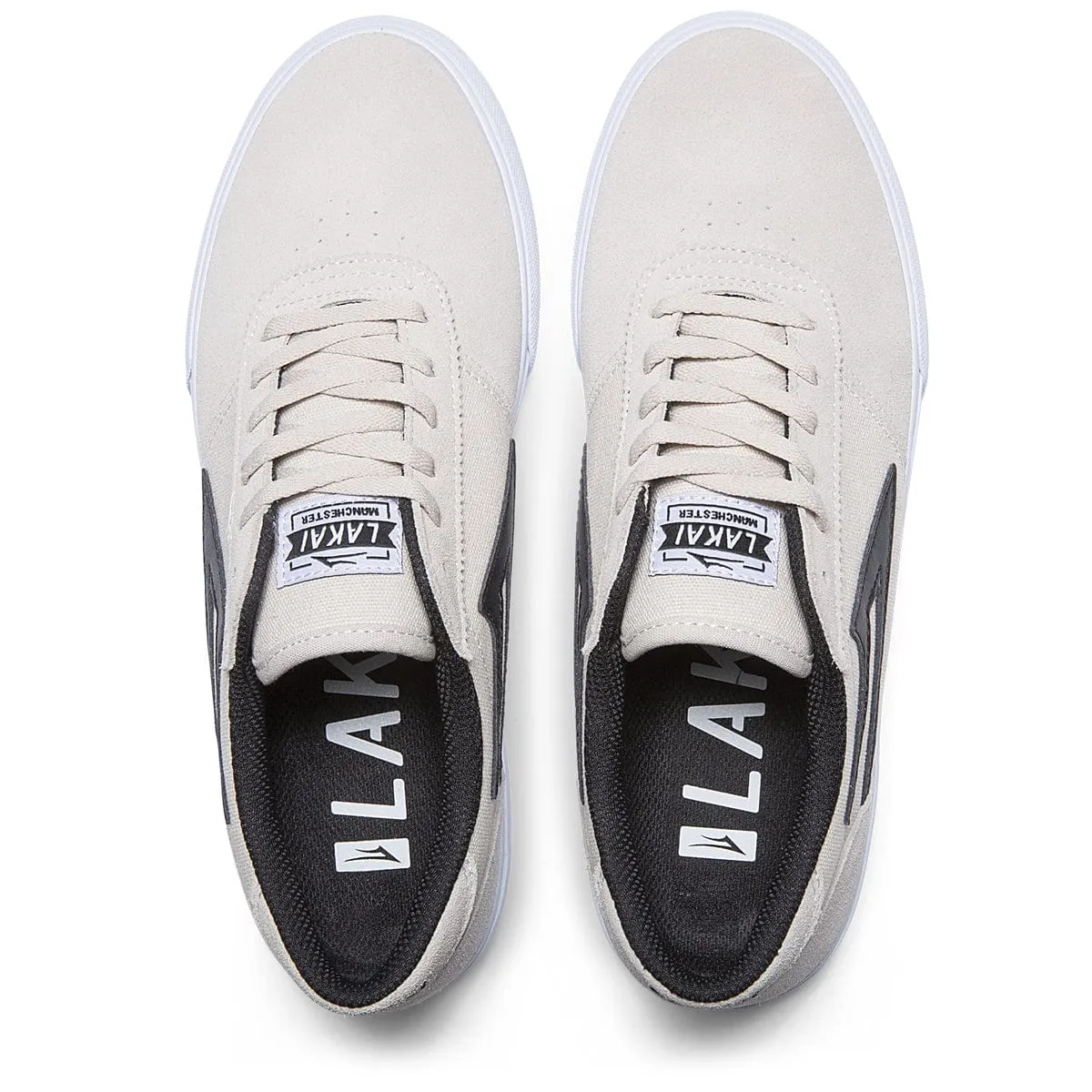 Manchester White/black Suede