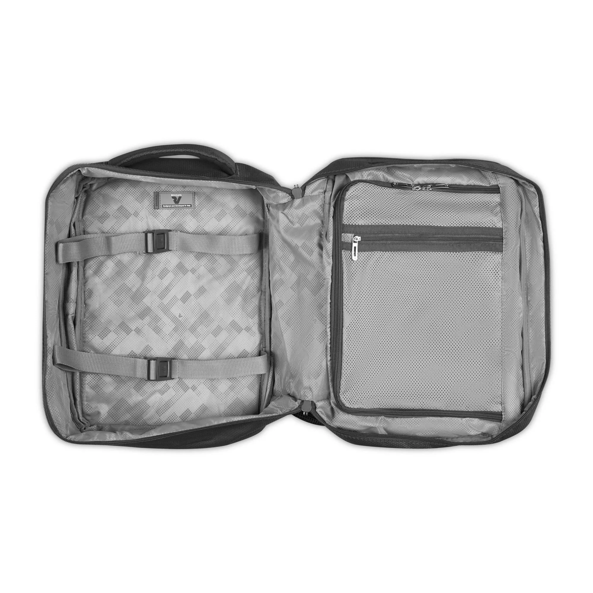 Zaino da Viaggio Ryanair RONCATO Antracite 2.0 Nero 40x25x15-20 Cm